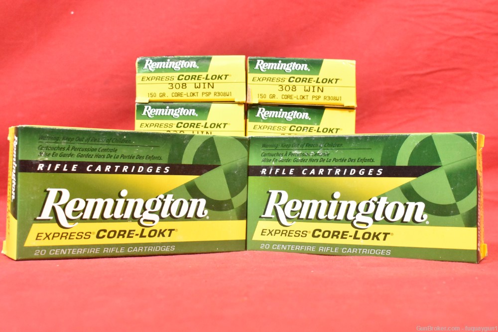 Remington 308 Win Ammo 150 GR Core-Lokt 27842 308 PSP 200 CT-img-1