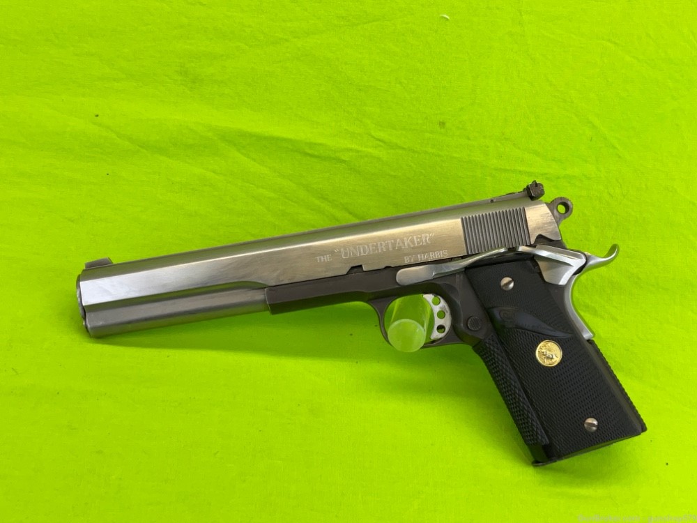 Custom Colt 1911 Super Stretch Long Slide 45 ACP Auto 7 Inch UNDERTAKER-img-0
