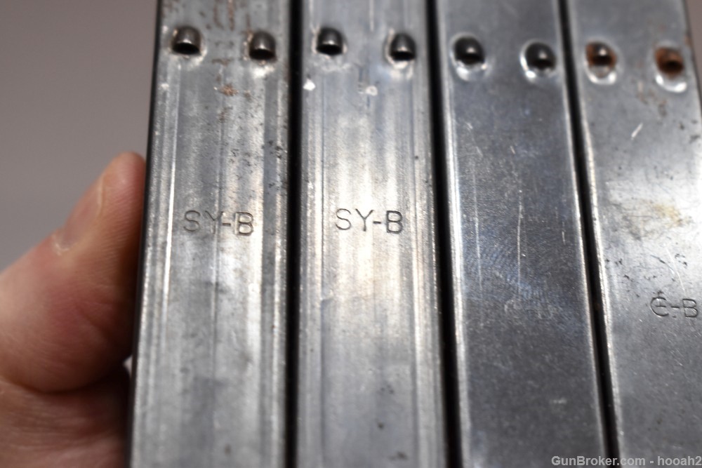 4 SY-B JLC-B Marked IBM 15 Rd M1 Carbine Magazines-img-7