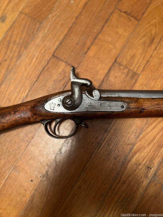 1861 Enfield 2-Band British Officer P-1853 Enfield Rifle Musket -img-0