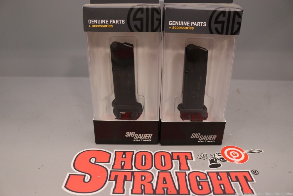 Lot O' Two (2) Sig Sauer P365 9mm 12rd Magazines (NEW-OLD-STOCK)-img-0