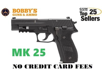 Sig Sauer MK25 P226 Full Size Frame 9mm Luger 15+1 4.40" Siglite Night