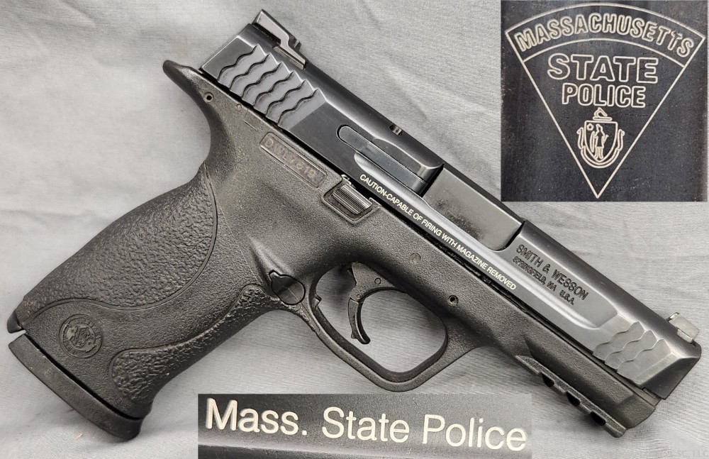 Smith & Wesson M&P45 pistol Massachusetts State Police marked-img-0