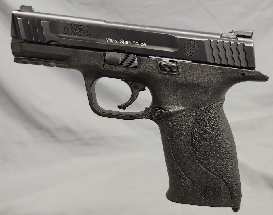 Smith & Wesson M&P45 pistol Massachusetts State Police marked-img-10