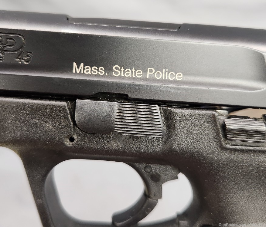 Smith & Wesson M&P45 pistol Massachusetts State Police marked-img-12