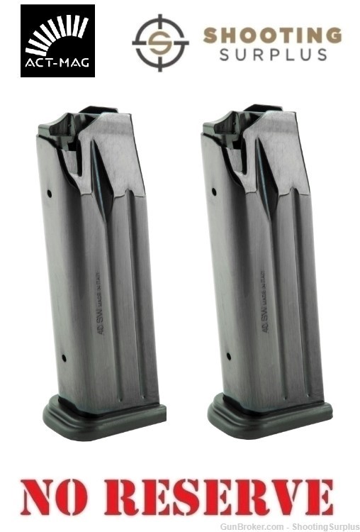 Rock Island Tac Ultra 1911 16 Rnds 40 S&W 10mm mags TWO magazines-img-0