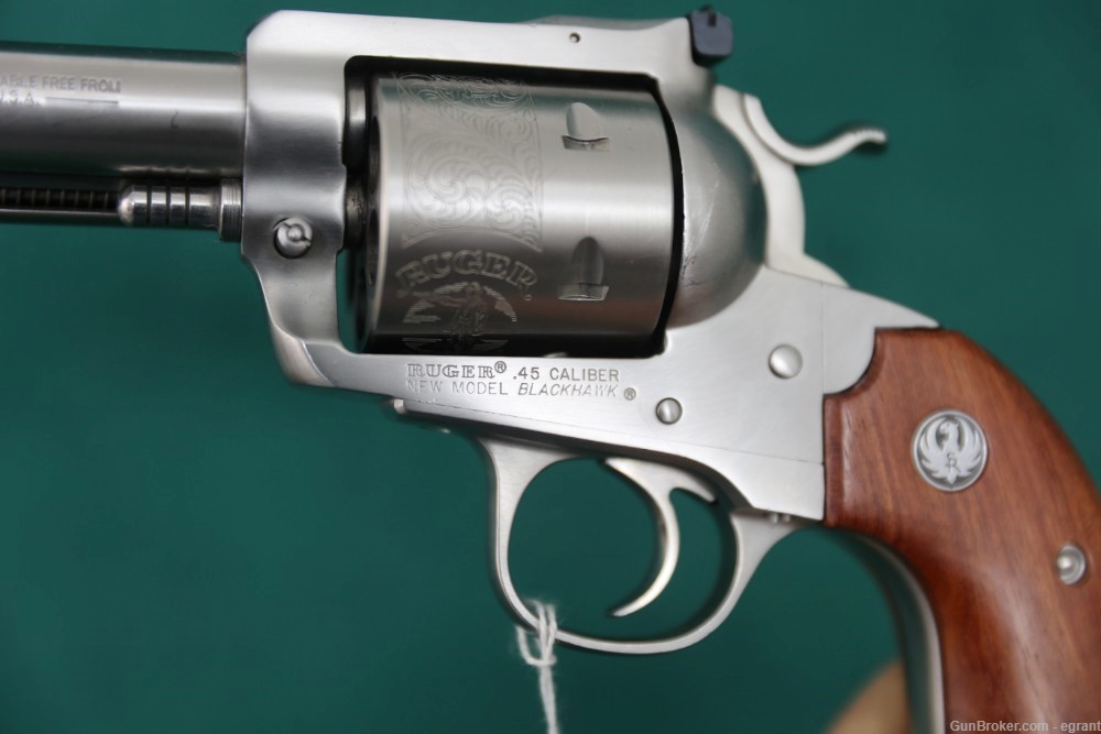 B3011 Ruger Bisley Stainless 45 Colt 5 1/2-img-2