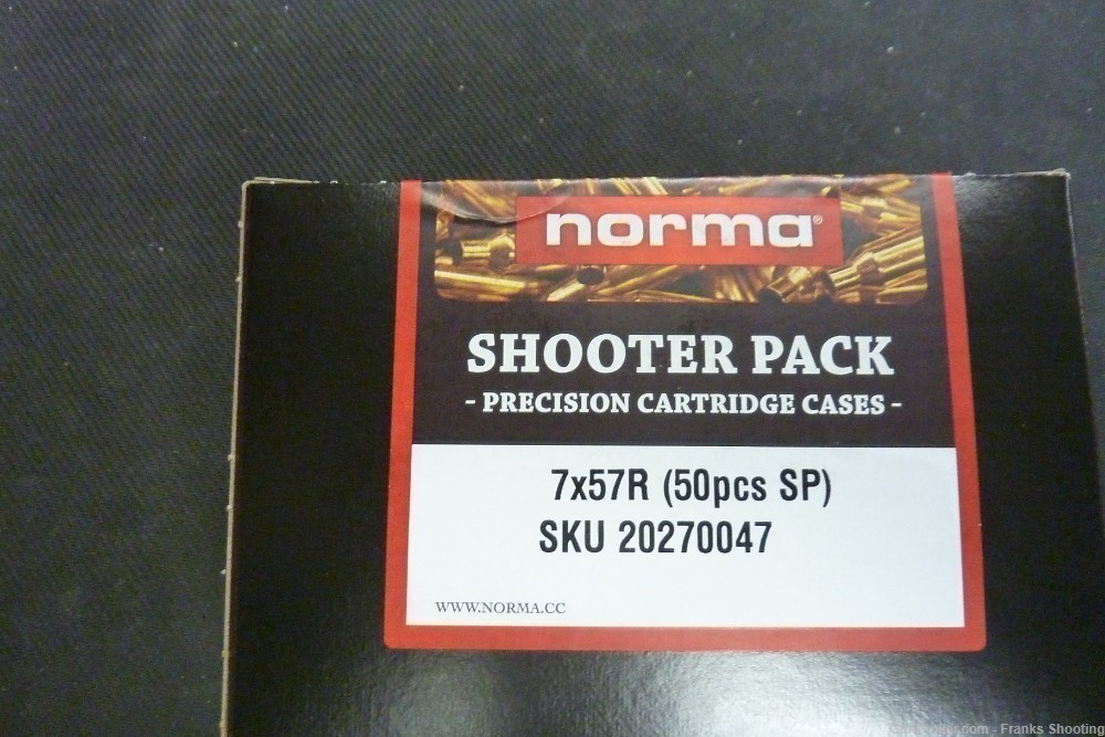NORMA 7X57R NEW UNPRIMED BRASS 50 PIECES-img-0