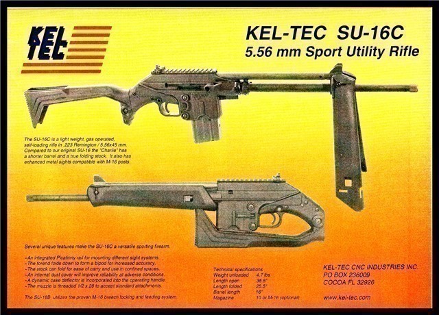 2006 KEL-TEC SU-160 4.46mm Sporter Rifle PRINT AD-img-0