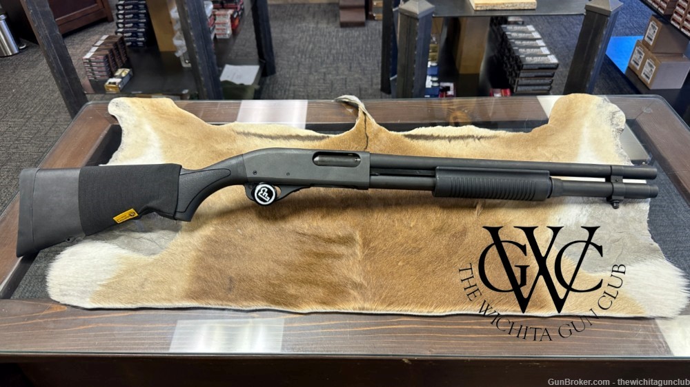 Pre Owned Remington 870 Tactical 12GA w Extended Mag Tube -img-5