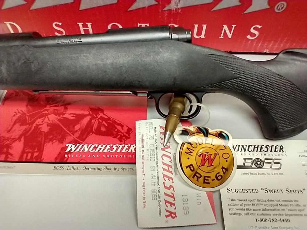 Winchester M70 Classic SM 270Win Pre-64 Style Action w/BOSS 24" 1990's-img-4