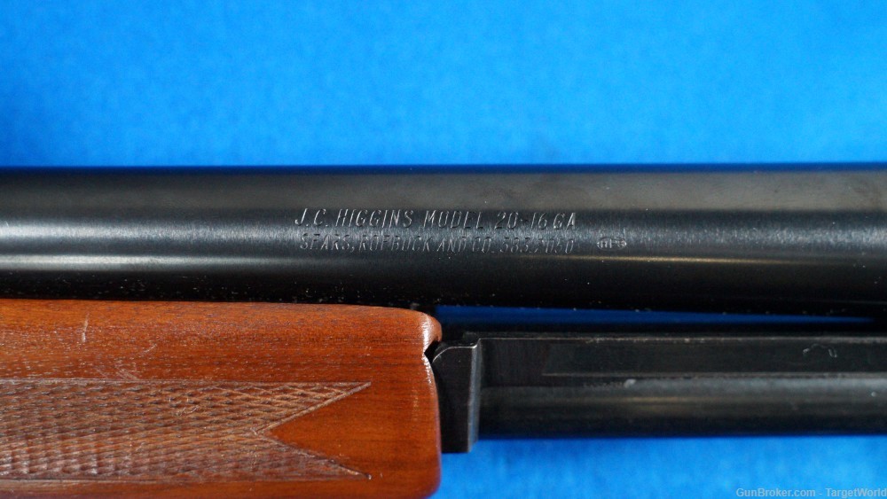 J.C.HIGGINS MODEL 20 16GA PUMP SHOTGUN BLUED (19723)-img-25