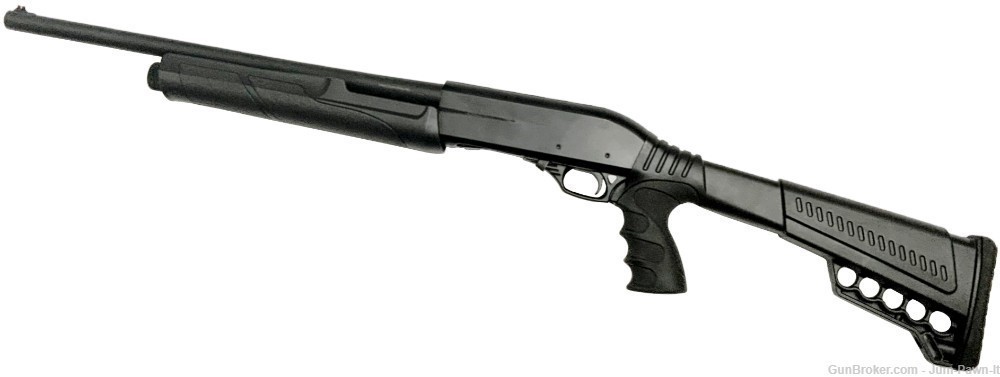 FRANCOLIN ARMS CITADEL PAX 12 GA for 3" BLACK PISTOL GRIP 20" PUMP SHOTGUN-img-0