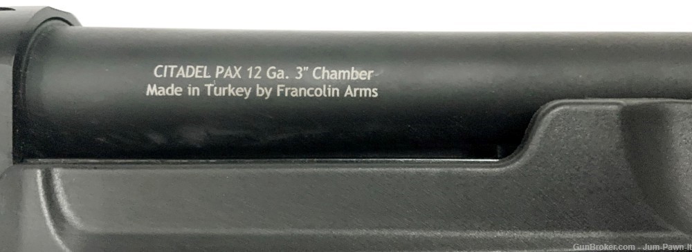 FRANCOLIN ARMS CITADEL PAX 12 GA for 3" BLACK PISTOL GRIP 20" PUMP SHOTGUN-img-8