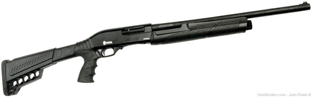 FRANCOLIN ARMS CITADEL PAX 12 GA for 3" BLACK PISTOL GRIP 20" PUMP SHOTGUN-img-1