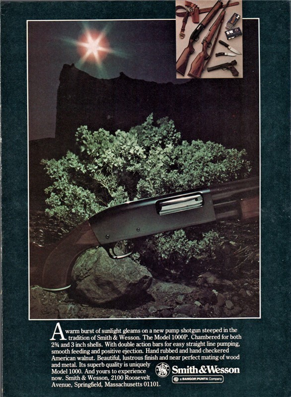1980 SMITH & WESSON 1000P Shotgun PRINT AD-img-0
