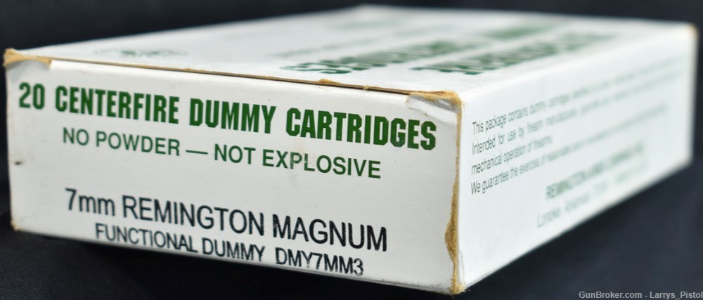 20 RDS Factory Loaded Dummy Remington 7mm Magnum Cartridges-img-3