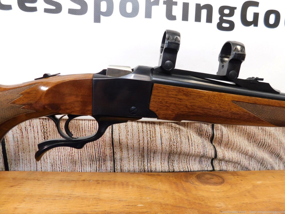Beautiful 2010 Ruger No. 1 Mannlicher 7x57 20" Barrel w/ Ruger Scope Rings-img-3