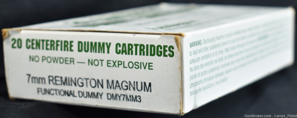 20 RDS Factory Loaded Dummy Remington 7mm Magnum Cartridges-img-1