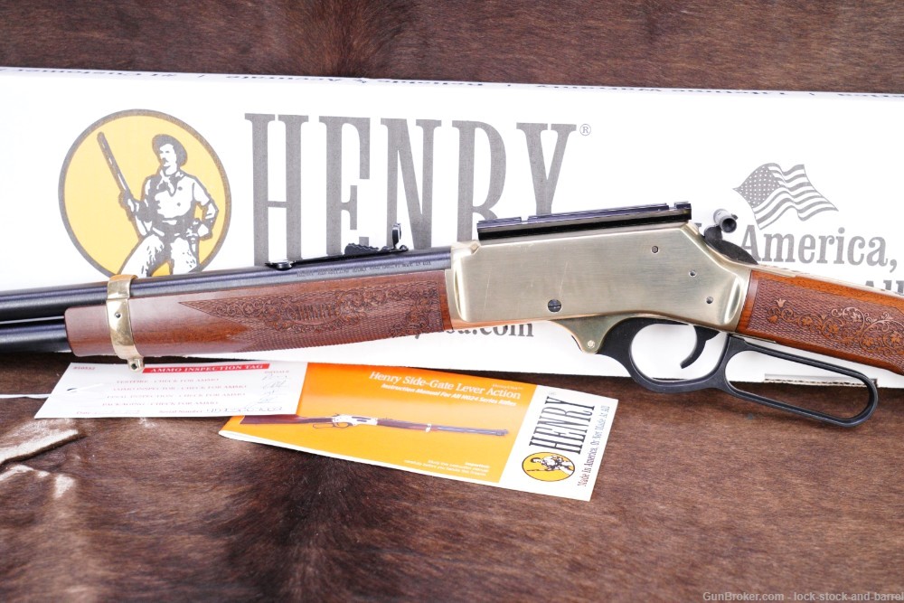 Henry Side Gate Brass H024-4570 .45-70 Gov't 20" Lever Action Rifle, 2022-img-9