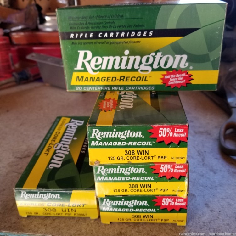 Remington  308 caliber loaded ammo -img-0