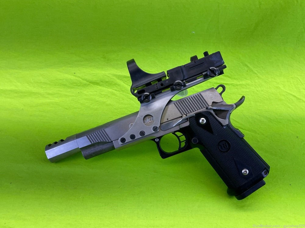 CASPIAN 2011 RACE GUN OPEN COMP PORTED STAINLESS CMORE 38 SUPER 5 In SS -img-0