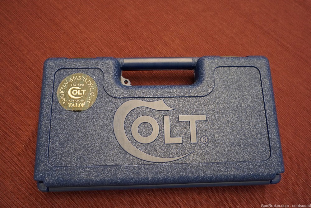 NIB Colt TALO National Match Deluxe .45 1 of 250-img-1