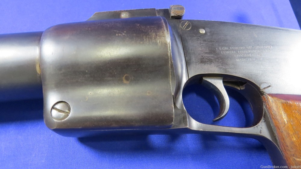 Federal Labratories Inc 37mm Riot Gun/Tear Gas Launcher - 1930's -img-8