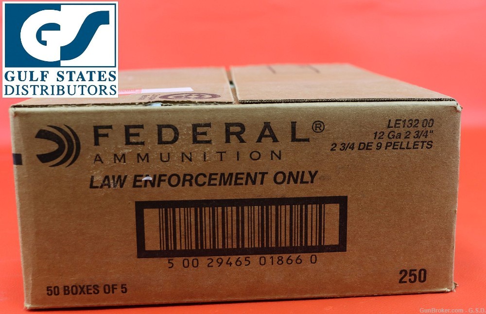 Trade Ammo Federal LE132-00 12GA 250-RDS UNOPENED-img-0