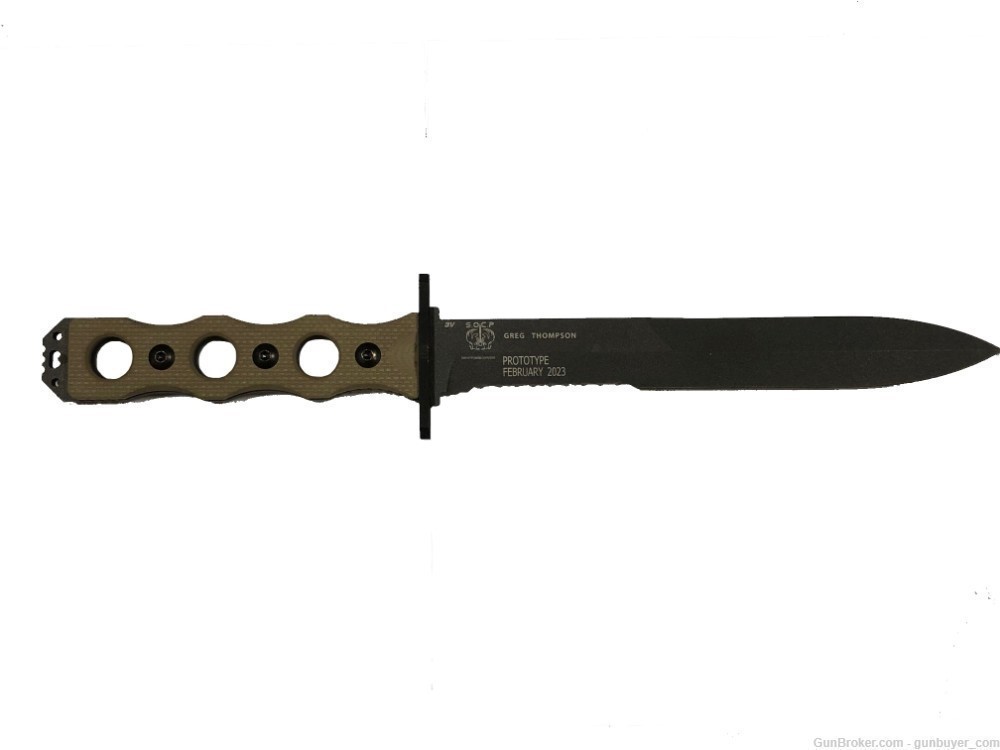Benchmade SOCP Fixed Blade Prototype Tactical Knife 185SBK-1-img-2