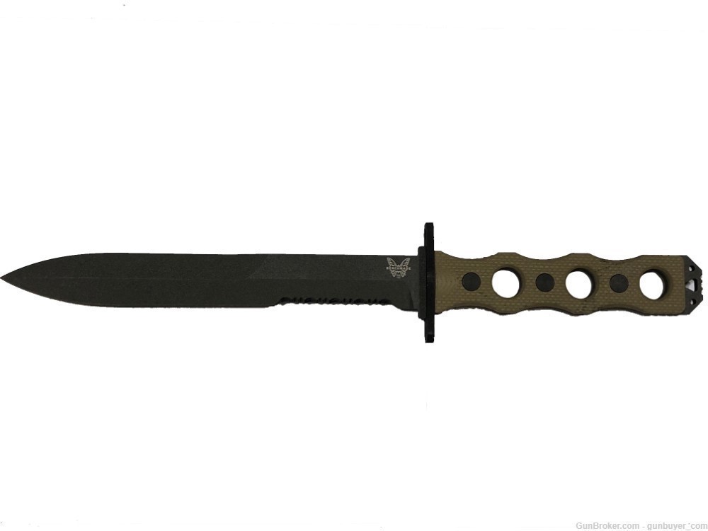 Benchmade SOCP Fixed Blade Prototype Tactical Knife 185SBK-1-img-1