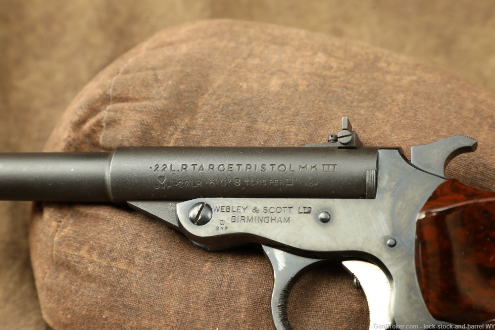 Webley & Scott MK III .22 LR Tip-Up Single Shot Target Pistol, C&R-img-16