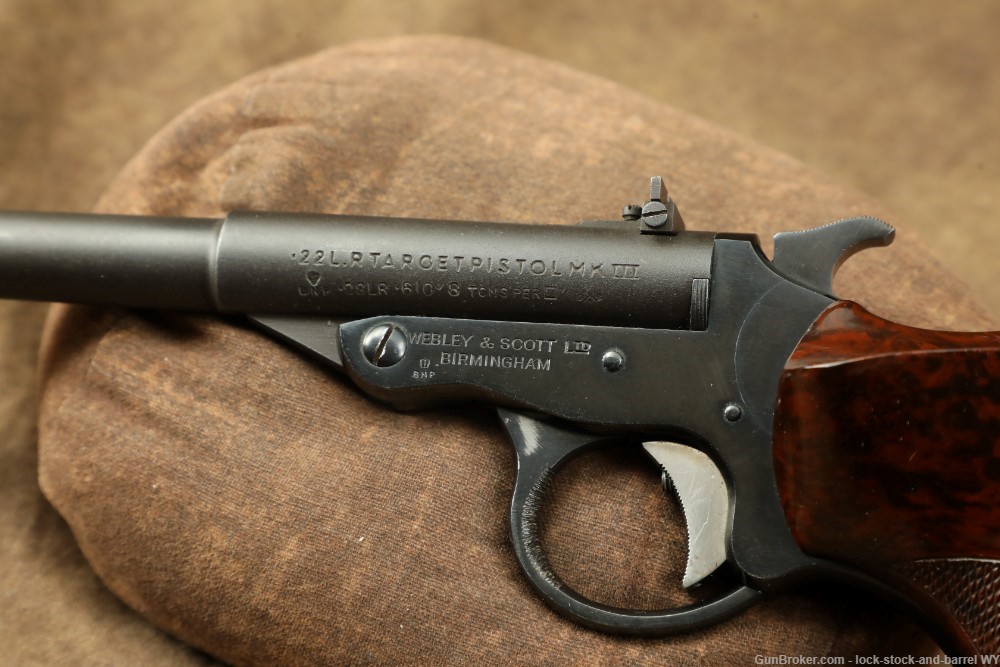 Webley & Scott MK III .22 LR Tip-Up Single Shot Target Pistol, C&R-img-15