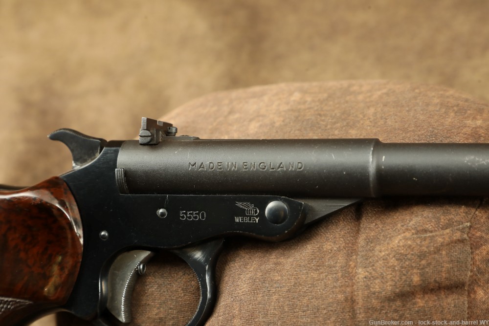 Webley & Scott MK III .22 LR Tip-Up Single Shot Target Pistol, C&R-img-14