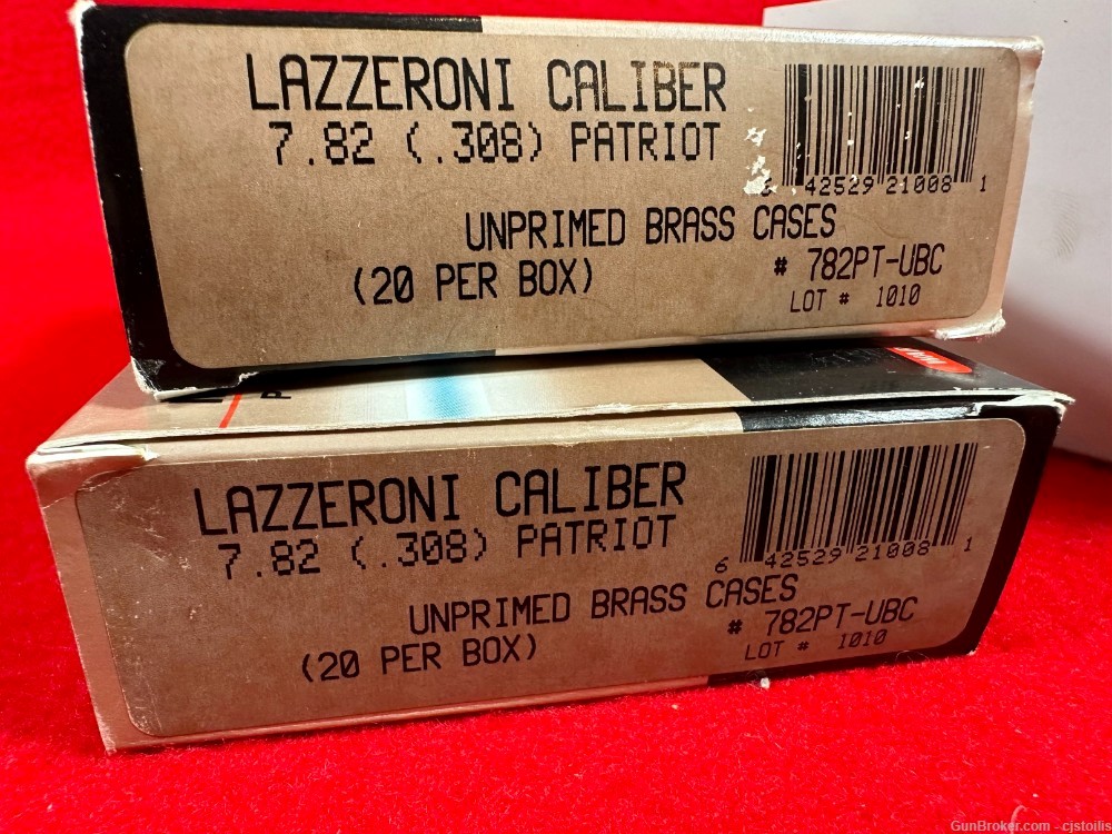 Lazzeroni 7.82 .308 Patriot 38 Rounds Ammo Ammunition-img-0