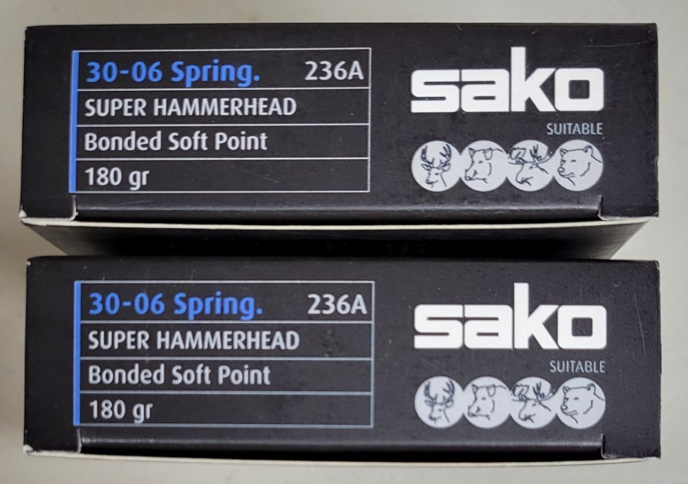 Sako Super Hammerhead 30-06 180gr bonded sp lot of 40rds 236A-img-0