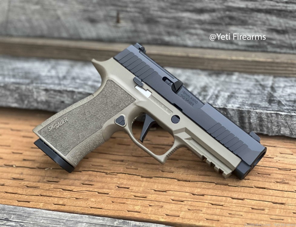 Sig Sauer P320 XTEN 10mm Compact Compensated Magpul FDE Cerakote -img-1
