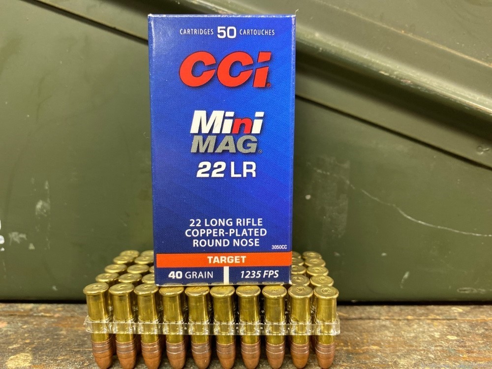 CCI Mini Mag 22lr 40 gr round nose copper wash, 50 round box 22 lr-img-0