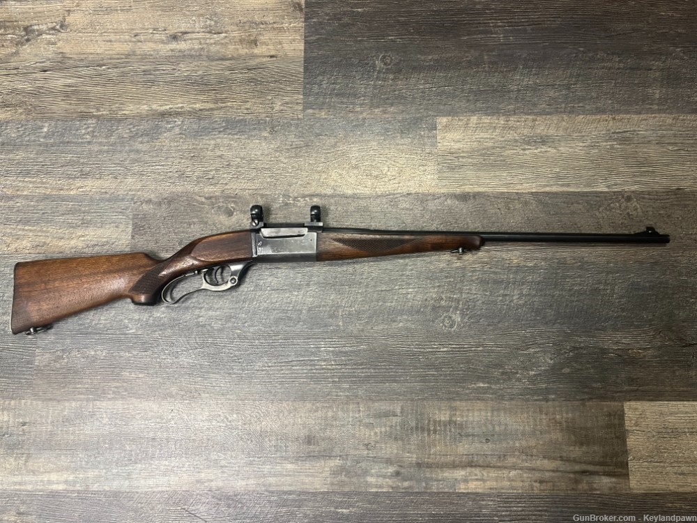 Savage model 99 .300 lever rifle, brass shell counter-img-0