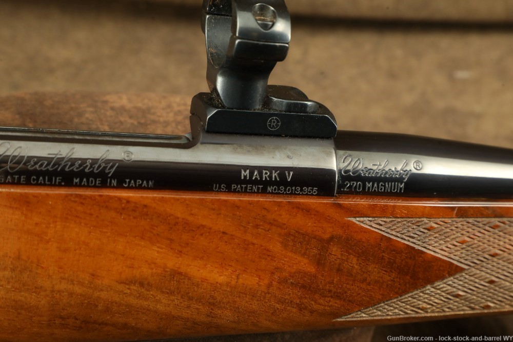 Weatherby Mark V Deluxe Left Hand .270 magnum Bolt Action Rifle -img-31