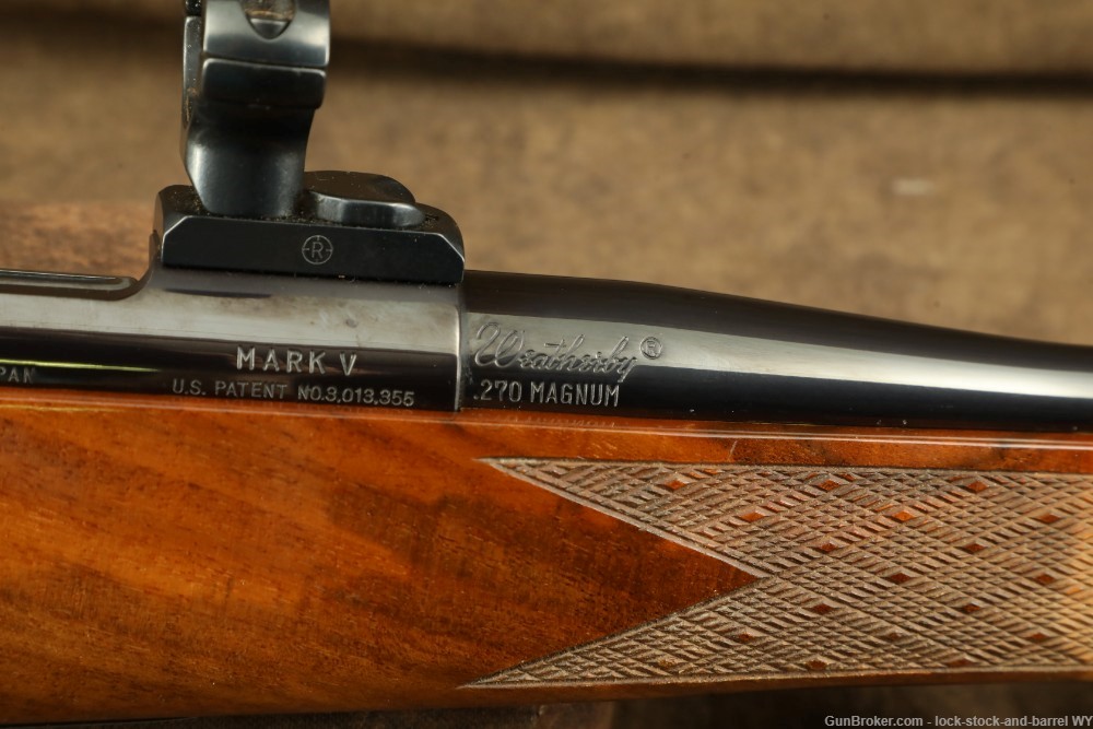 Weatherby Mark V Deluxe Left Hand .270 magnum Bolt Action Rifle -img-32