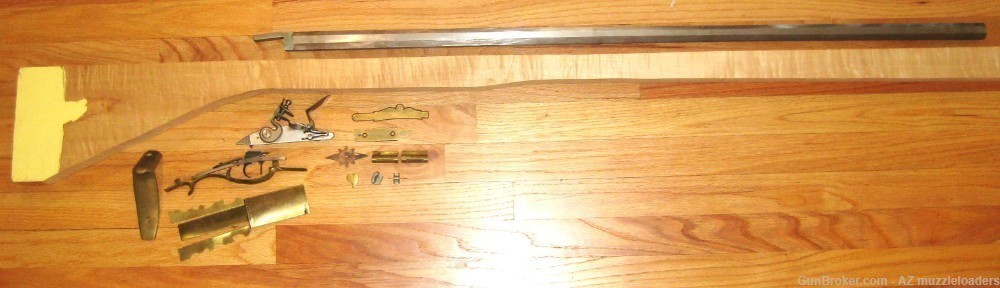 Kentucky Flintlock Rifle Parts Set, Swamped Cunningham 58 Cal, Muzzleloader-img-1