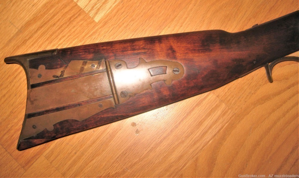 Antique Original Percussion Target Muzzleloader Rifle, Black Powder-img-1