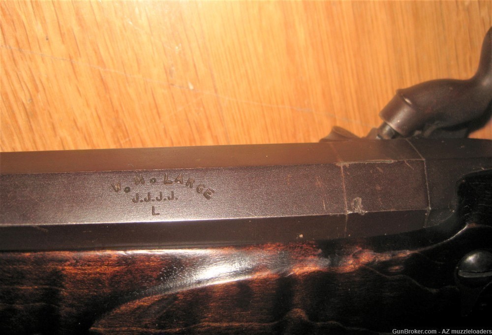 Ron Scott Custom 54 Cal Hawken Rifle, Taper Bill Large Barrel Ron Long Lock-img-9