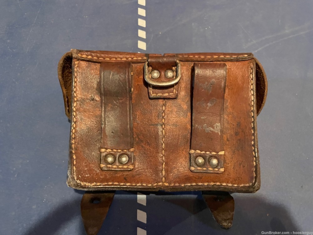 Mauser Leather Two Pocket Pouch, Yugoslavian "Cvetko"-img-2