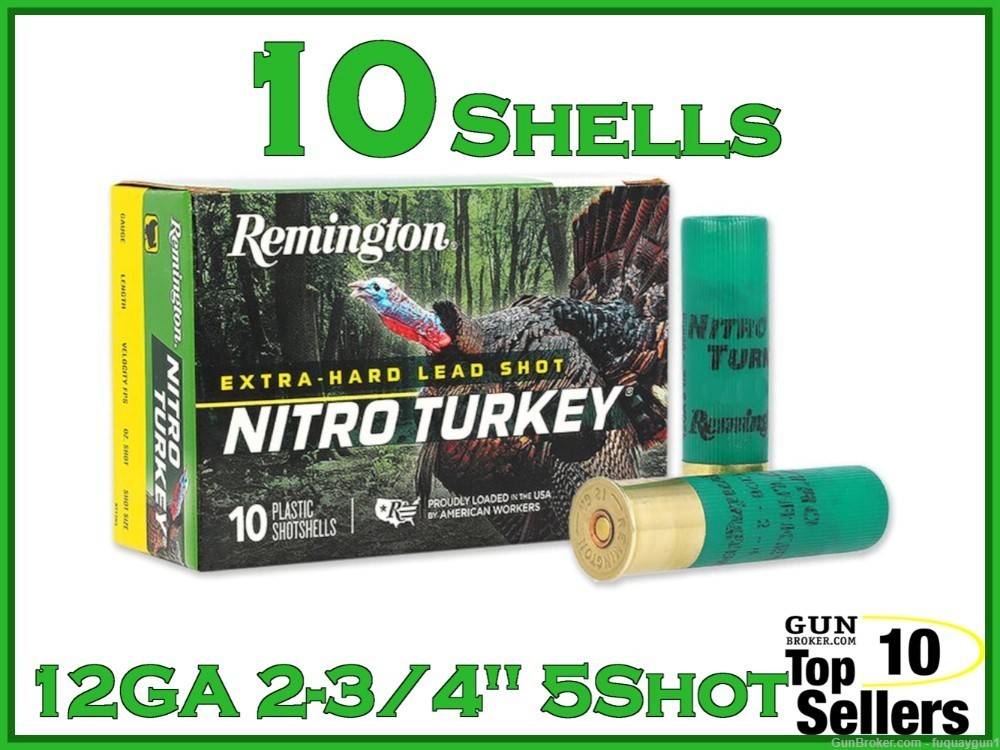 Remington Nitro Turkey 2-3/4" 12 GA #5 Shot 26688 10CT-img-0