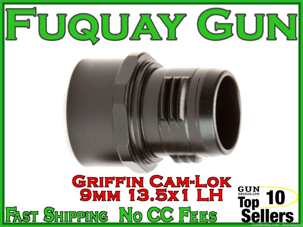 Griffin Armament CAM-LOK 13.5x1LH 9mm Piston Insert Barrel Adapter PI1351LH-img-0