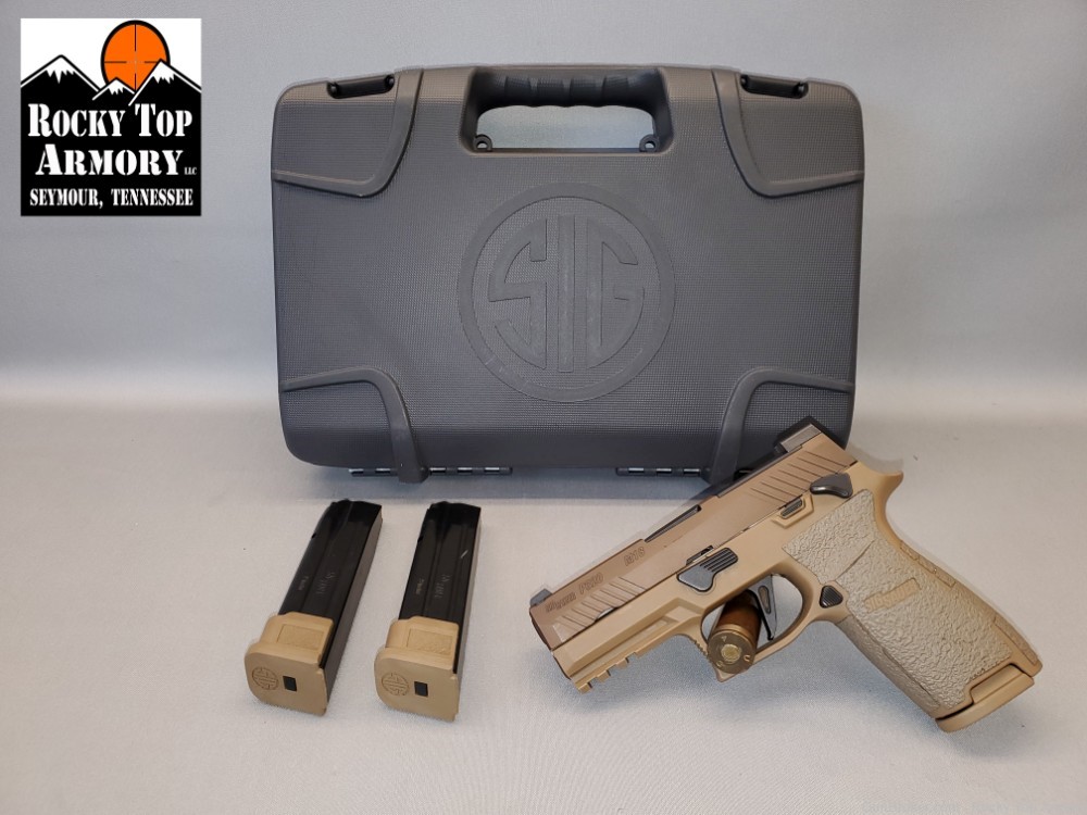 SIG Sauer P320-M18 9mm Luger Semi Auto Compact Pistol Coyote Tan-img-0