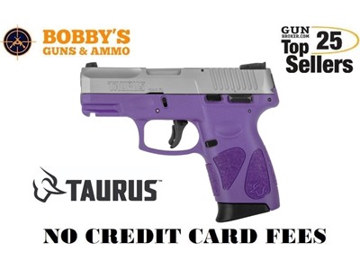 Taurus 1G2C93912DP G2C Compact 9mm 12+1 3.26" Stainless-Purple Thumb Safety