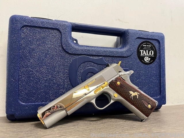 COLT 1911 GOVERNMENT TEXAS LONGHORN EDITION ONLY 500 MADE RARE TALO-img-0